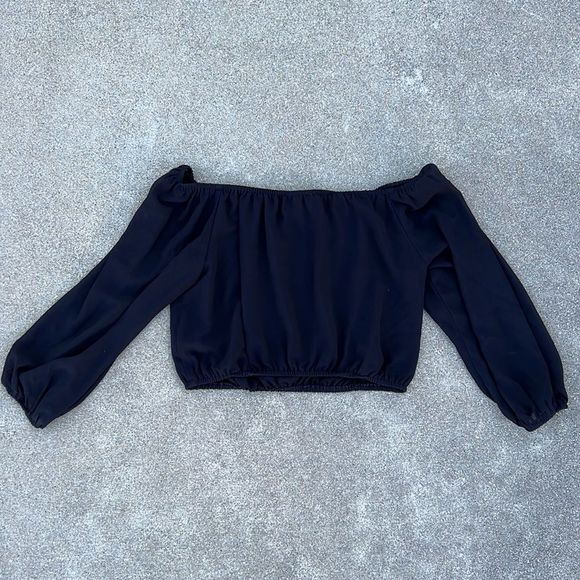 Show Me Your Mumu Lima Scrunch Top Black Size M - Picture 6 of 6